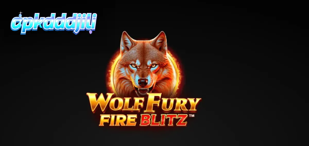 Tampilan visual slot Wolf Fury Fire Blitz dengan simbol buah dan serigala yang menyala.